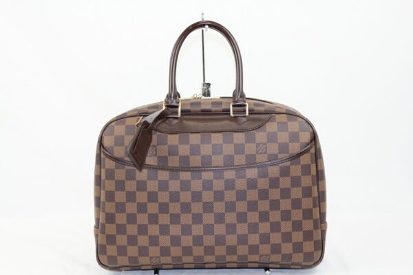 imgrc0071379083 Louis Vuitton Deauville Handbag Damier Canvas Ebene