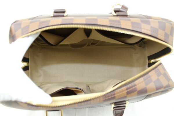 imgrc0071379090 Louis Vuitton Deauville Handbag Damier Canvas Ebene