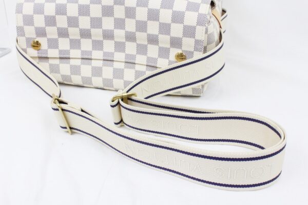 imgrc0071498193 Louis Vuitton Naviglio Shoulder Bag Damier Azur White