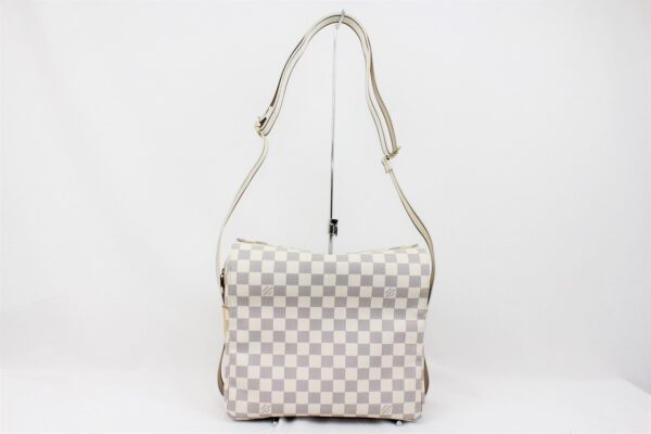 imgrc0071498203 Louis Vuitton Naviglio Shoulder Bag Damier Azur White