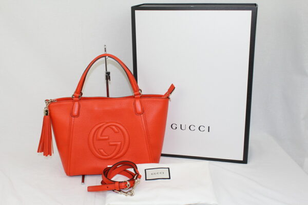 imgrc0071513420 Gucci Soho 2WAY Handbag Leather Orange