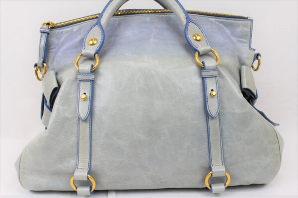 imgrc0071970175 Miu Miu 2WAY Handbag Shoulder Bag Leather Blue