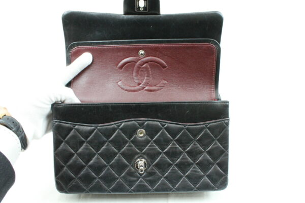 imgrc0072042229 Chanel Lambskin Chain Shoulder Bag Black Bordeaux