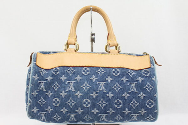 imgrc0072083878 Louis Vuitton Neo Speedy Handbag Monogram Denim Blue