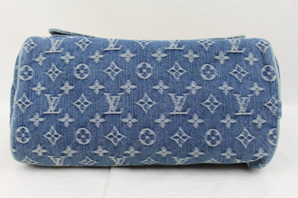 imgrc0072083879 Louis Vuitton Neo Speedy Handbag Monogram Denim Blue