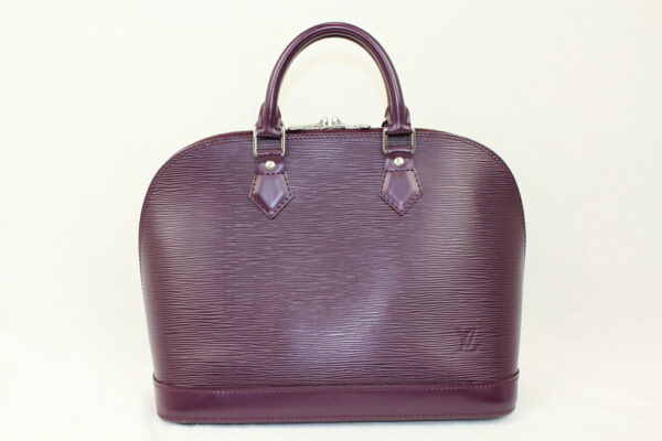 imgrc0072310684 Louis Vuitton Alma Handbag Epi Leather Cassis Purple