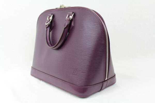 imgrc0072310687 Louis Vuitton Alma Handbag Epi Leather Cassis Purple