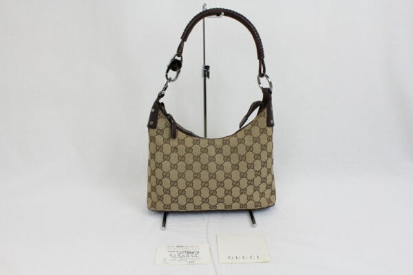 imgrc0072476108 Gucci GG Campus Shoulder Bag Canvas Brown Beige