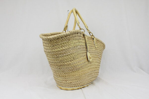 imgrc0072533831 Miu Miu Straw Tote Basket Bag Leather Yellow