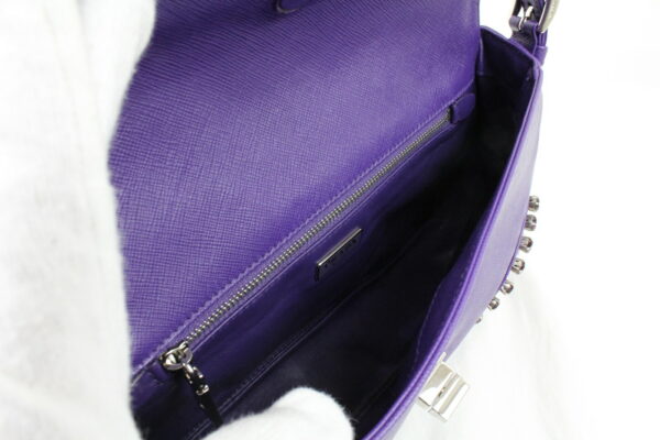 imgrc0072559078 Prada Saffiano Soft Handbag Shoulder Purple