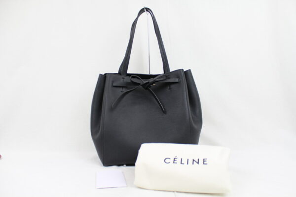 imgrc0072582209 Celine Small Hippo Phantom Leather Shoulder Bag Black