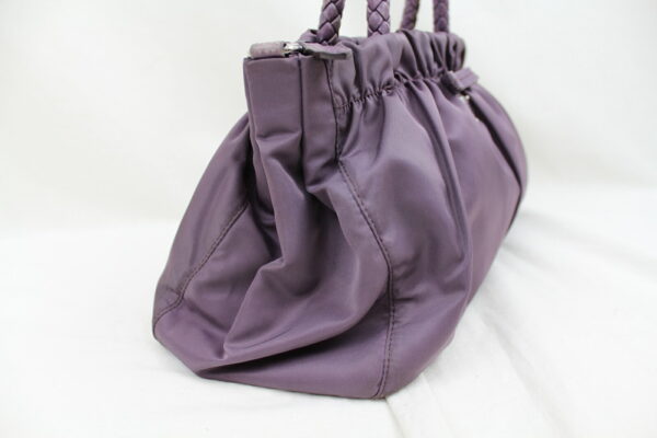 imgrc0072698264 Prada Tessuto Bow Handbag Nylon 2WAY Bag Purple