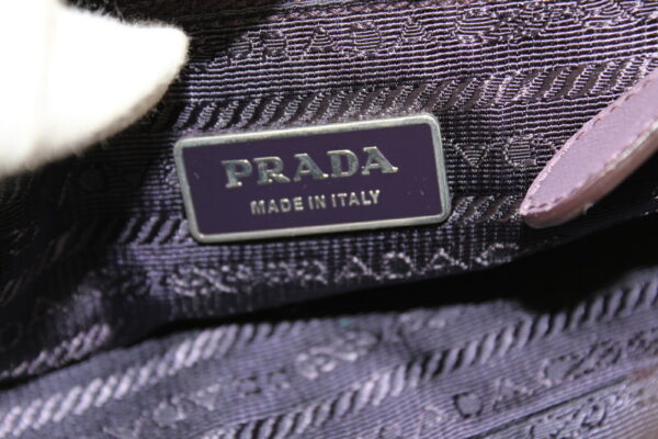 imgrc0072698270 Prada Tessuto Bow Handbag Nylon 2WAY Bag Purple