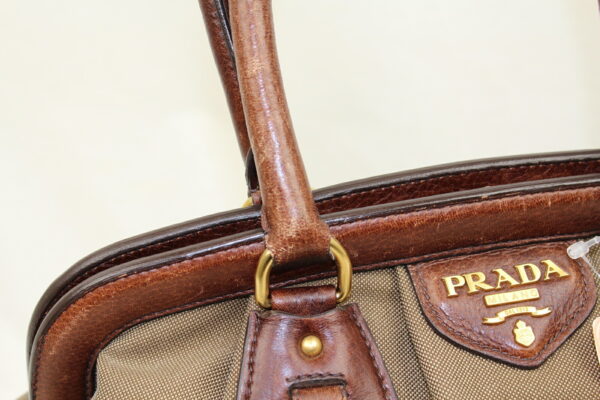 imgrc0072708612 Prada Jacquard Handbag Brown