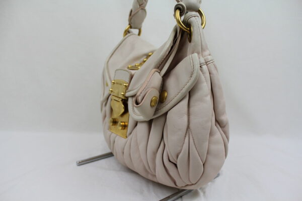 imgrc0072731776 Miu Miu 2WAY Shoulder Bag Leather Beige