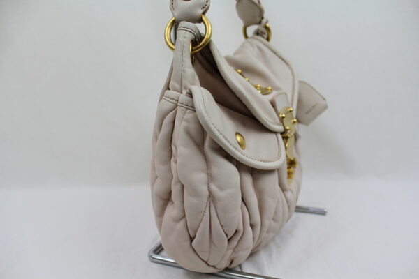 imgrc0072731777 Miu Miu 2WAY Shoulder Bag Leather Beige