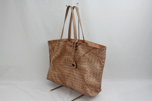 imgrc0072858530 Bottega Veneta Intretch Nylon Tote Bag Brown