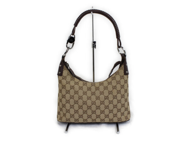 imgrc0073046610 Gucci GG Campus Shoulder Bag Canvas Brown Beige