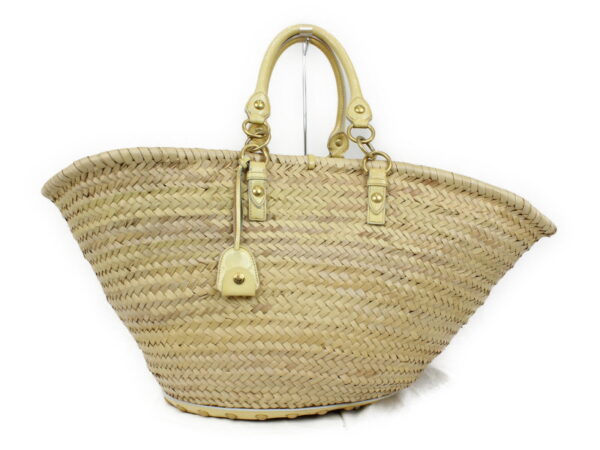 imgrc0073050150 Miu Miu Straw Tote Basket Bag Leather Yellow