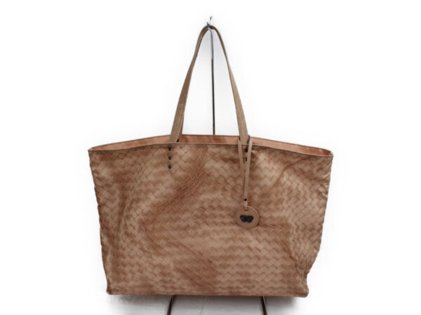 imgrc0073050585 Bottega Veneta Intretch Nylon Tote Bag Brown