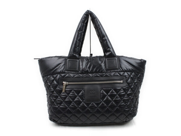 imgrc0073089341 Chanel Coco Cocoon 2WAY Nylon Bag Black