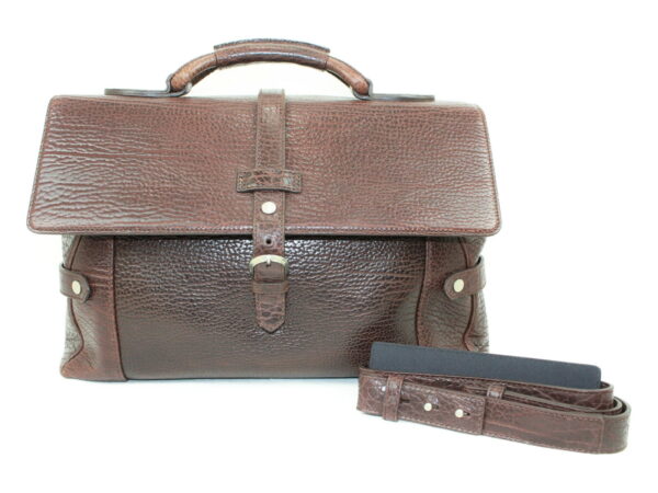 imgrc0073091826 Ferragamo Leather Briefcase Travel Bag Brown