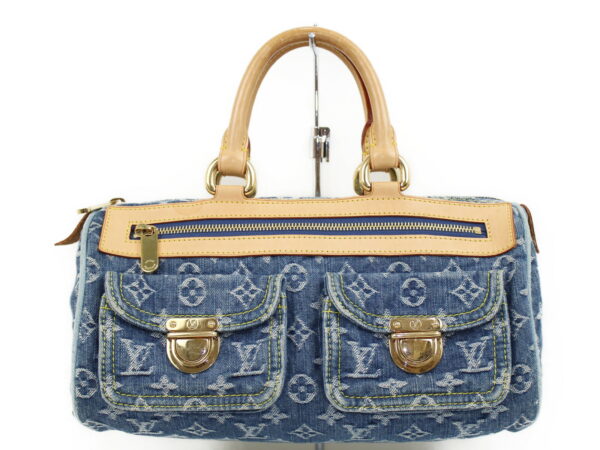 imgrc0073093829 Louis Vuitton Neo Speedy Handbag Monogram Denim Blue