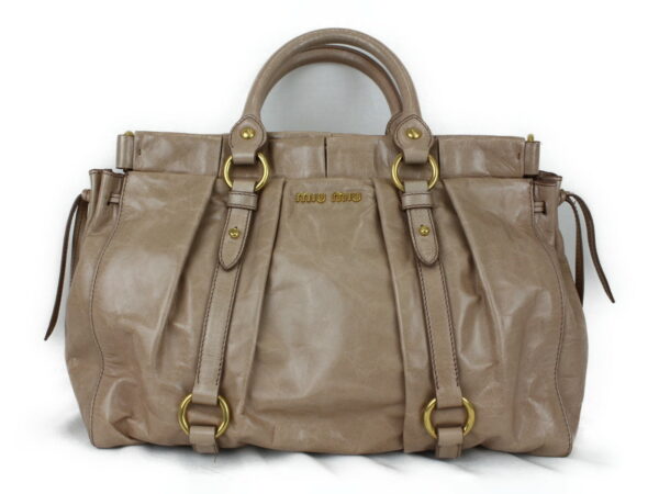 imgrc0073097139 Miu Miu 2WAY Bag Leather Brown