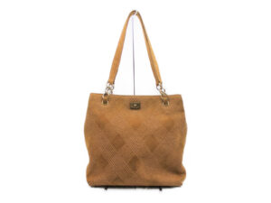 imgrc0073097598 Chanel Suede Tote Bag Brown