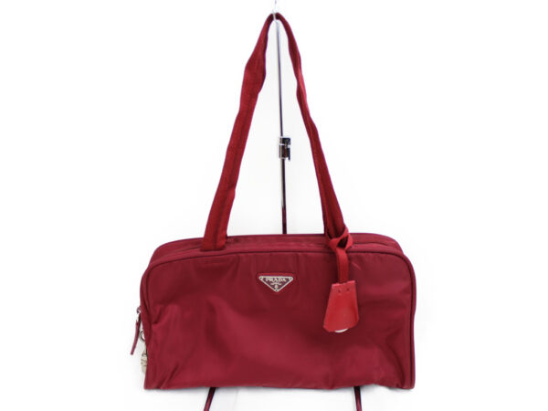 imgrc0073097610 Prada Tessuto Sport Tote Bag Nylon Red