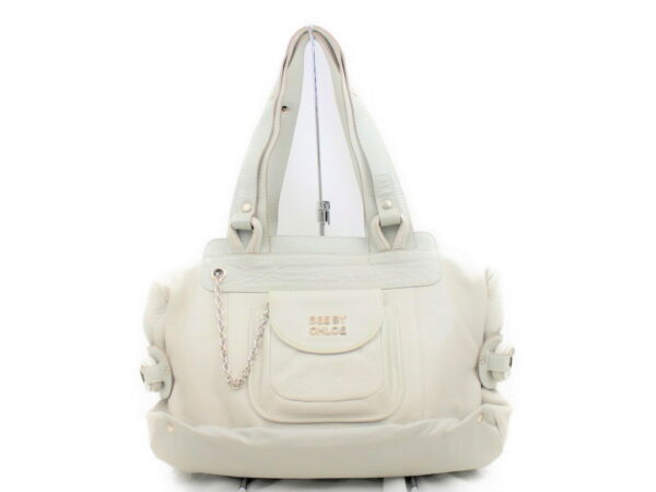 imgrc0073108093 See By Chloe Handbag with Pouch White Leather