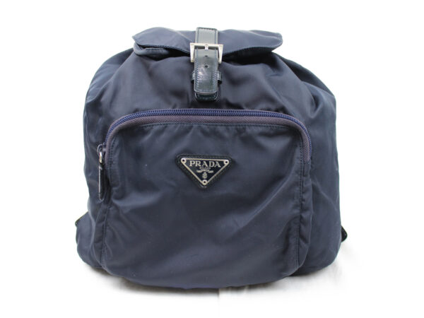 imgrc0073108195 Prada Nylon Backpack Navy