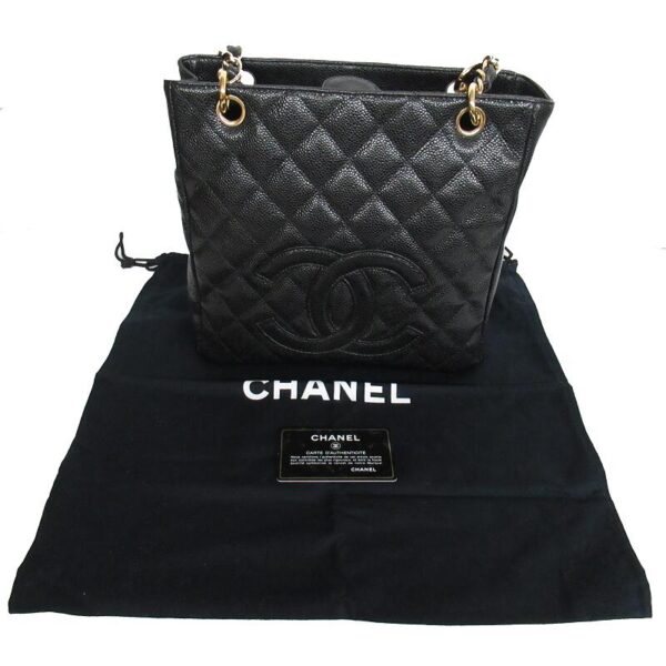 imgrc0073140656 Chanel Caviar Skin Big Coco Chain Shoulder Tote Bag