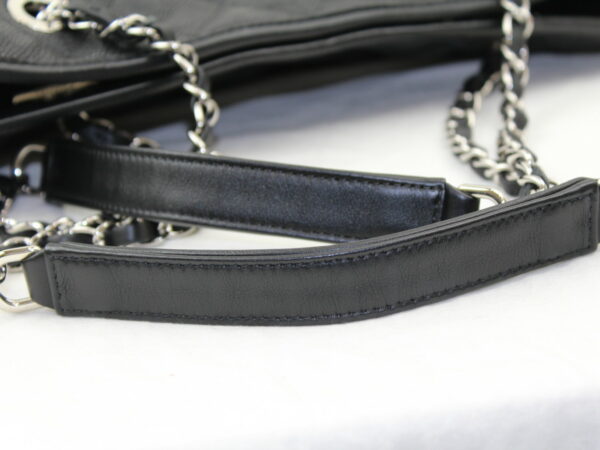 imgrc0073143439 Chanel Cambon Leather Chain Tote Bag Black