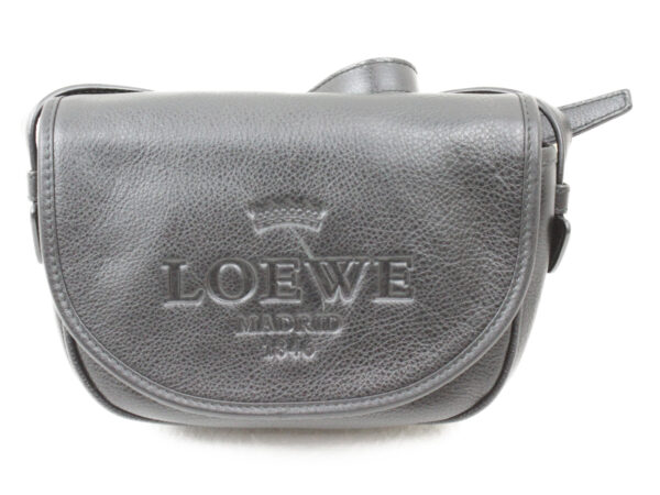 imgrc0073164167 Loewe Shoulder Pouch Leather Black