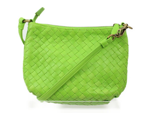 imgrc0073177867 Bottega Veneta Shoulder Bag Leather Yellow Green