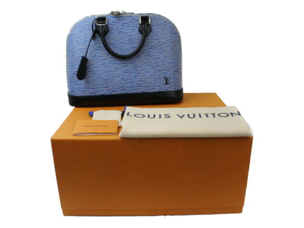 imgrc0073192877 Louis Vuitton Alma PM Handbag Epi Denim Blue