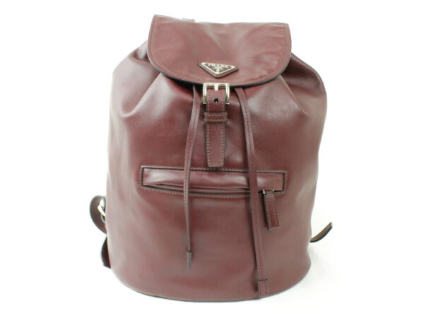 imgrc0073194211 Prada Leather Backpack Red