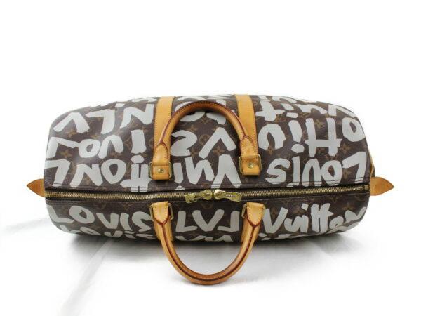 imgrc0073199998 Louis Vuitton Keepall 50 Travel Bag Monogram Graffiti Brown