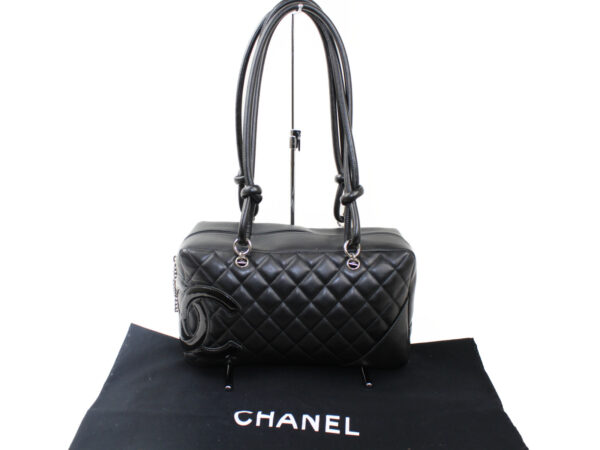 imgrc0073200239 Chanel Cambon Matelasse Leather Tote Bag Black