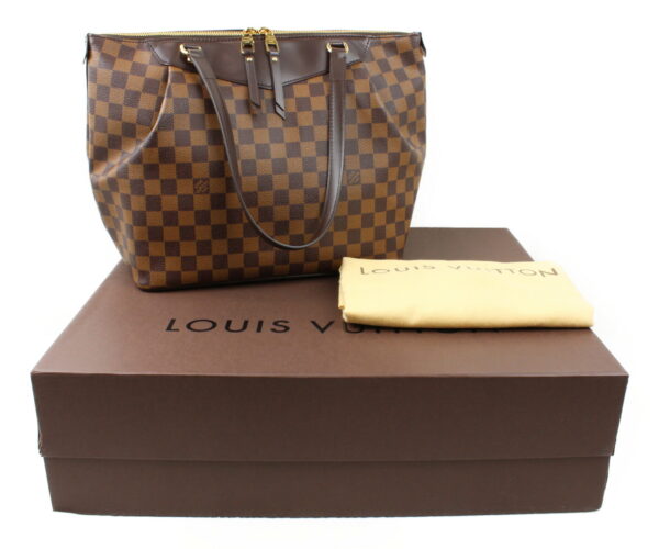 imgrc0073209403 Louis Vuitton Westminster GM Shoulder Bag Damier Azur White