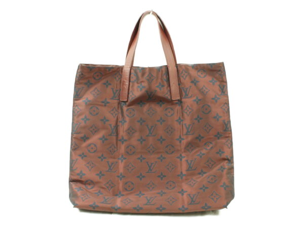 imgrc0073224062 Louis Vuitton Hippo Escapato Tote Bag Nylon Leather Bordeaux Brown