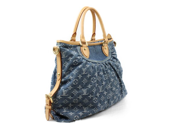 imgrc0073224467 Louis Vuitton Neo Cabby GM Tote Bag Monogram Denim Blue