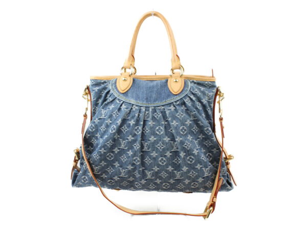 imgrc0073224475 Louis Vuitton Neo Cabby GM Tote Bag Monogram Denim Blue