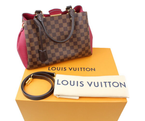 imgrc0073236860 Louis Vuitton Brittany Ridouvent Handbag Damier Enube Brown