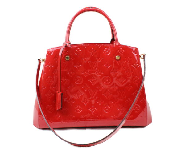 imgrc0073242803 Louis Vuitton Montaigne MM 2WAY Bag Monogram Vernis Red