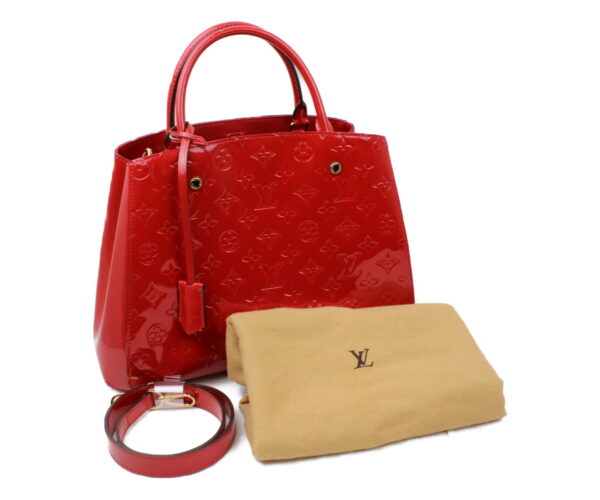 imgrc0073242813 Louis Vuitton Montaigne MM 2WAY Bag Monogram Vernis Red