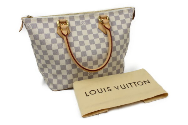 imgrc0073323674 Louis Vuitton Saleya PM Shoulder Bag Damier Azur Brown