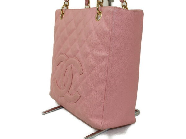 imgrc0073478358 Chanel Reprint Chain Tote Bag Pink Caviar Skin