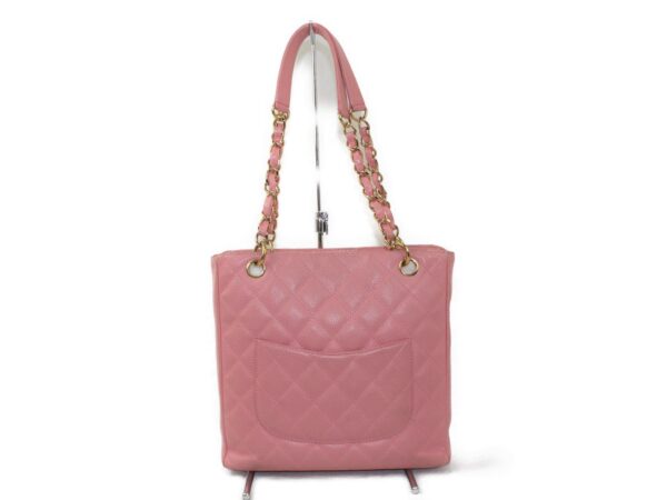 imgrc0073478360 Chanel Reprint Chain Tote Bag Pink Caviar Skin